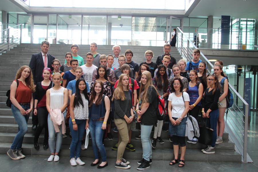 Schulklasse des Thomas-Morus-Gymnasiums Daun, 16.07.15