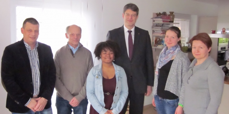 Brittni Foster bei ihrer Gastfamilie in Darscheid